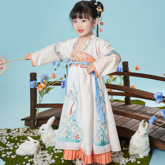 Antique Girl Jacket and Dress Dress Children's Ancient Costume Princess Dress